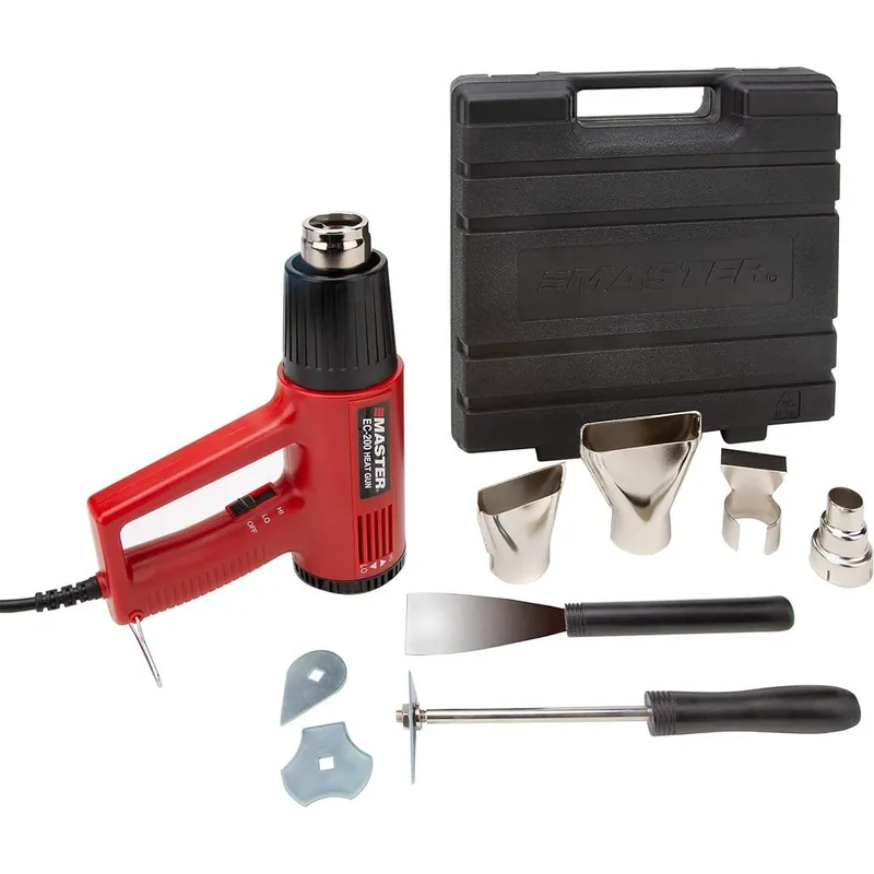 Special Discount Master Appliance EC-200K VARIABLE TEMP. HEAT GUN KIT, 110°-930°F, 4 ATTACHMENTS, FLAT SCRAPER, SCRAPER HANDLE W/3 BLADES, CASE
