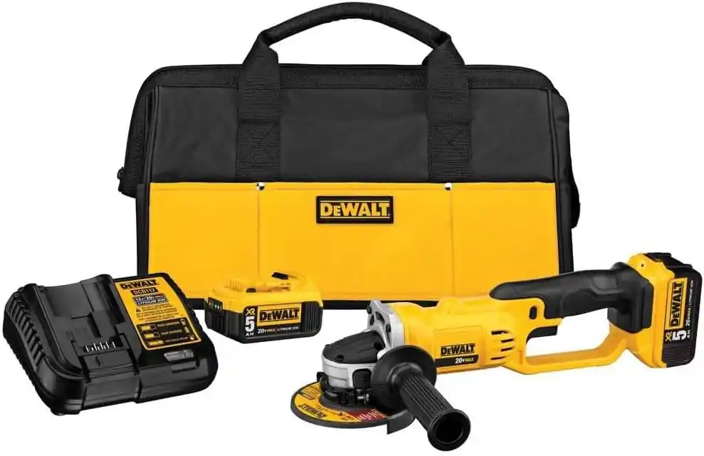 Price Drop DeWalt DCG412P2 20V Max Lithium Ion Grinder Tool Kit