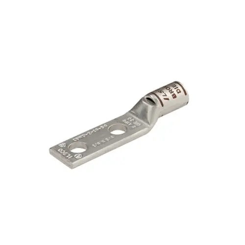 FTZ Industries Copper Compression Lug, 2-Hole w/ Sight, 250 kcmil, 3/8 Bolt High Quality