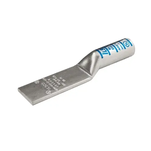 Warranty Included FTZ Industries Surecrimp Compression Lug, 90 D Bent Tang, No Hole, 350 kcmil, Silver