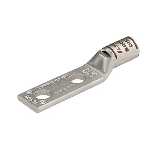 Worldwide Shipping FTZ Industries Surecrimp Compression Lug, 0.5-in Bolt Size, 1/0-6 AWG, Silver