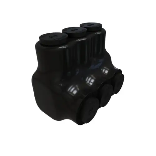 Worldwide Shipping FTZ Industries Insulated Multi-Tap Connector, Single Sided, 3 Ports, 4-14 AWG