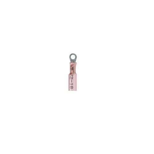 Top Pick FTZ Industries Brazed Ring Terminal, 22-18 AWG, 5/16-in Stud, Clear Seal, 25 Pack