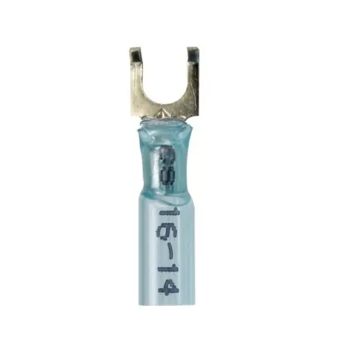 Today Only FTZ Industries Brazed Seam Flanged Fork, 12-10 AWG, 8 Stud, Clear Seal, 25 Pack