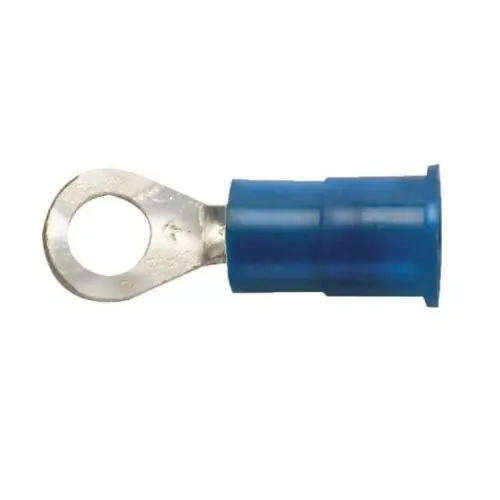 FTZ Industries Ring Terminal, Nylon, 12-10 AWG, 1/4-in Stud, 25 Pack Bulk Order