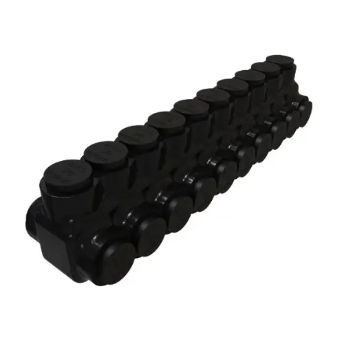 Super Sale FTZ Industries Insulated Multi-Tap Connector, Dual Sided, 11 Ports, 750-250 kcmil, BK