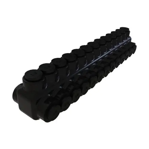 Top Rated FTZ Industries Insulated Multi-Tap Connector, Dual Sided, 13 Ports, 350-6 kcmil, BK