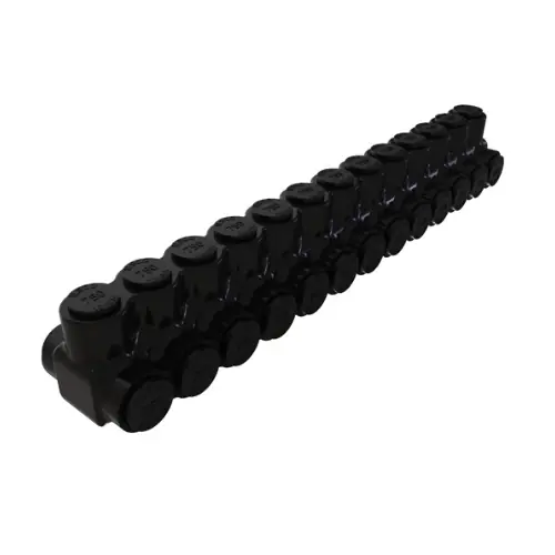 Super Sale FTZ Industries Insulated Multi-Tap Connector, Dual Sided, 13 Ports, 750-250 kcmil, BK