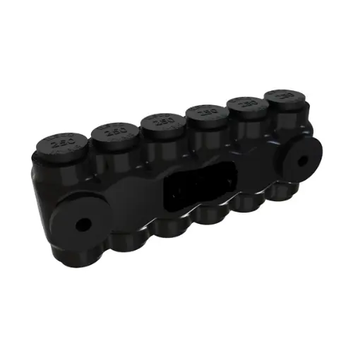 FTZ Industries Insulated Multi-Tap Connector, 4 Ports, 250-6 kcmil, Mountable, Black Special Offer