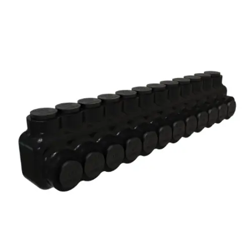Top Rated FTZ Industries Insulated Multi-Tap Connector, Single Sided, 12 Ports, 1/0-14 AWG, BK