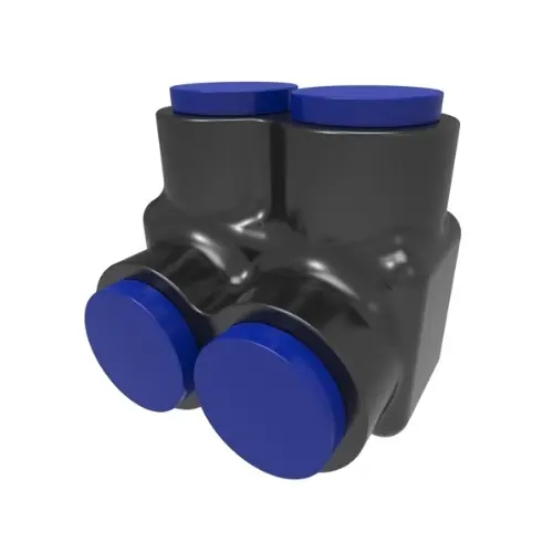 While Supplies Last FTZ Industries Insulated Multi-Tap Connector, Single Sided, 2 Port, 3/0-6 AWG, Flex