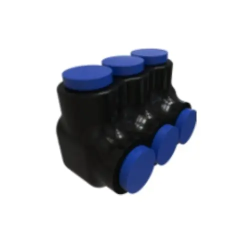 FTZ Industries Insulated Multi-Tap Connector, Single Sided, 3 Port, 350-6 kcmil, Flex Crafted
