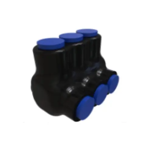 Viral FTZ Industries Insulated Multi-Tap Connector, Single Sided, 3 Ports, 4-14 AWG, Flex