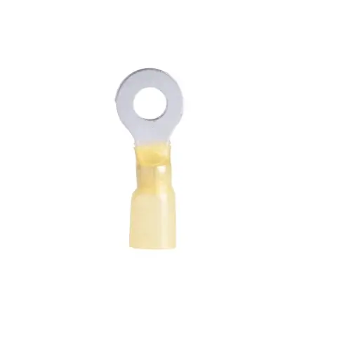 Calterm 1/4" Stud Yellow Heat Shrink Ring Terminals New Release