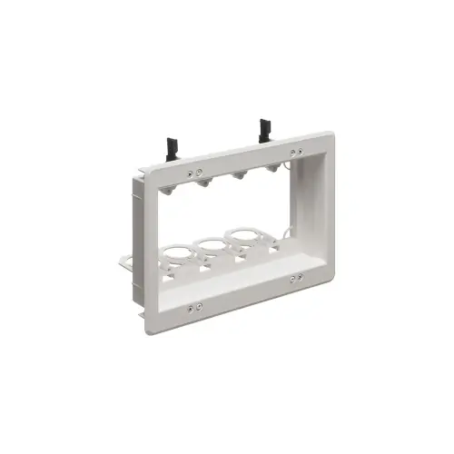 New Arrival Arlington 4-Gang Low Voltage Mounting Bracket, Recessed, White