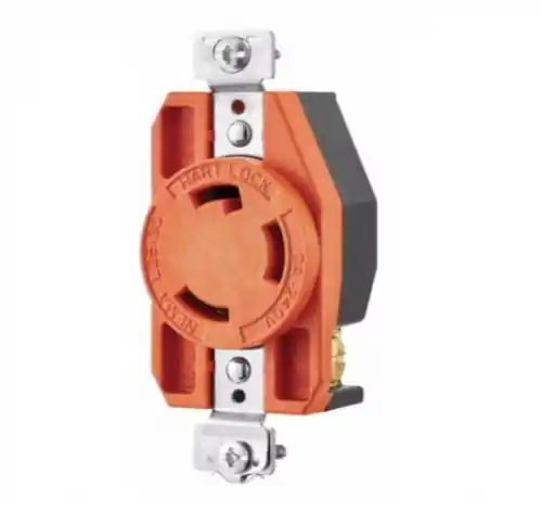 Eaton Wiring 30 Amp Locking Receptacle, NEMA 25-30, Isolated Ground, 240V, Orange Special Discount