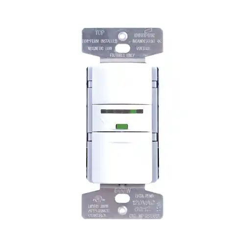 One Day Deal Eaton Wiring Occupancy Sensor Dimmer w/ Night Light, Single-Pole, 120V, White