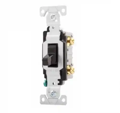 Eaton Wiring 20 Amp Toggle Switch, Commercial, 120/277V, Black Same Day Shipping