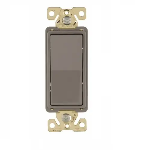 Free Returns Eaton Wiring 20 Amp 3-Way Rocker Switch, Commercial Grade, Gray
