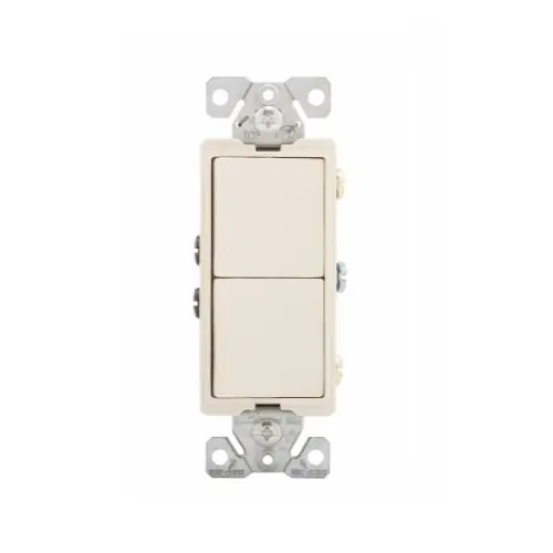 Free Delivery Eaton Wiring 15 Amp Rocker Switch, Single Pole (2), 3-Way, 120V, Light Almond