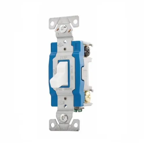 Grab Now Eaton Wiring 15 Amp Toggle Switch, 3-Way, White