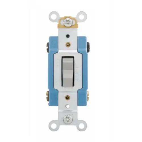 In Demand Eaton Wiring 15 Amp Toggle Switch, Double-Pole, Industrial, Grey