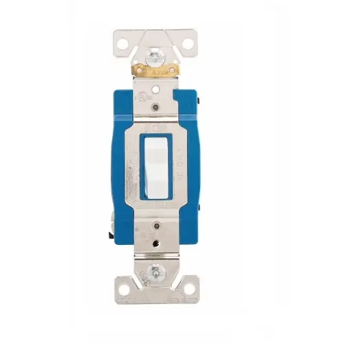 Eaton Wiring 15 Amp Toggle Switch, 3-Way, Industrial, White Today Only