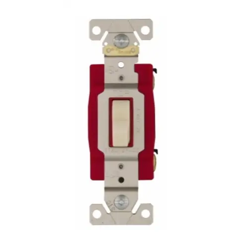 Eaton Wiring 20 Amp Toggle Switch, Single-Pole, Industrial, Ivory Grab Now