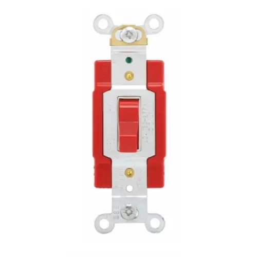 Limited Offer Eaton Wiring 20 Amp Toggle Switch, Double-Pole, Industrial, Red