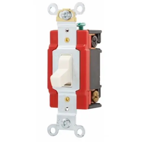 Eaton Wiring 20 Amp Toggle Switch, 4-Way, Industrial, Light Almond Order Now