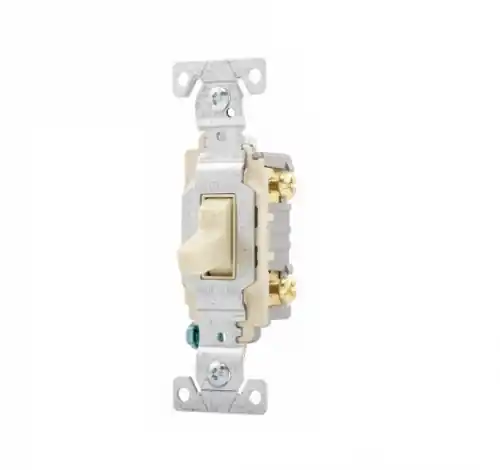 Eaton Wiring 20 Amp Toggle Switch, 2-Pole, Commercial, Ivory Grab Now