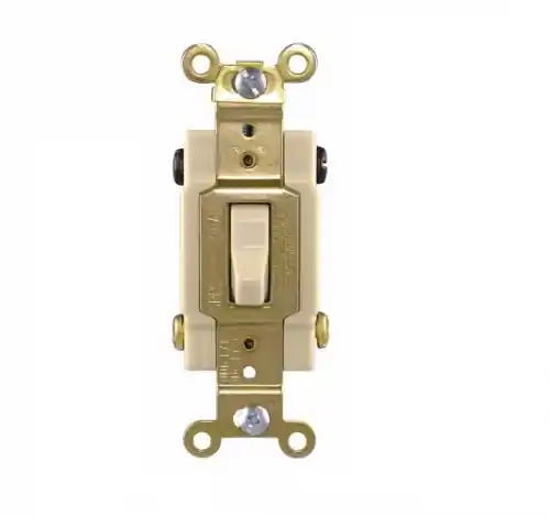 Eaton Wiring 20 Amp Toggle Switch, 4-Way, Commercial, Ivory Cheap