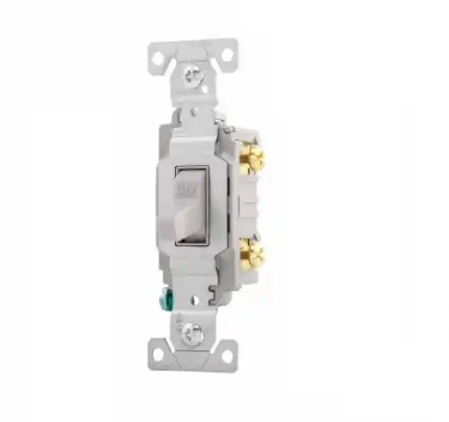 Special Discount Eaton Wiring 15 Amp Toggle Switch, Single Pole, 120/277V, Gray