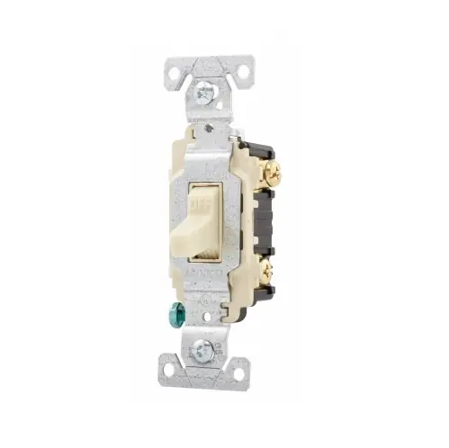 Eaton Wiring 15 Amp Toggle Switch, 2-Pole, 120/277V, Ivory Get Yours