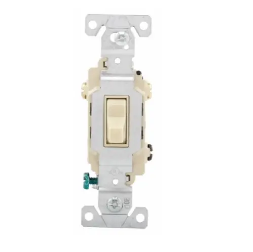 Factory Price Eaton Wiring 15 Amp Toggle Switch, 3-Way, 120/277V, Ivory