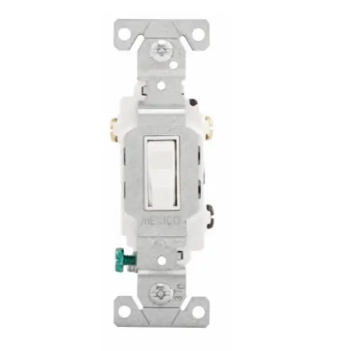 Eaton Wiring 15 Amp Toggle Switch, 3-Way, 120/277V, White Save Now