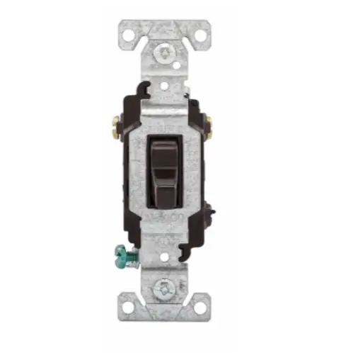 Hassle-Free Returns Eaton Wiring 20 Amp Toggle Switch, 3-Way, 120/277V, Brown