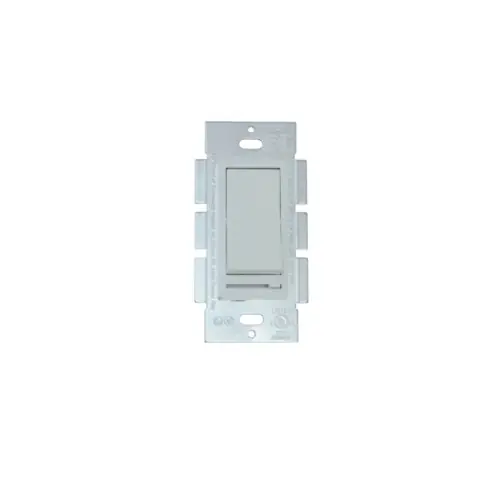 While Supplies Last CyberTech 150W Rocker Switch w/ Slide Dimmer, Single Pole/3-Way, 18 AWG, White