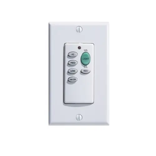 Trusted Brand HomEnhancements Single Gang Mount Wireless Fan Remote, White