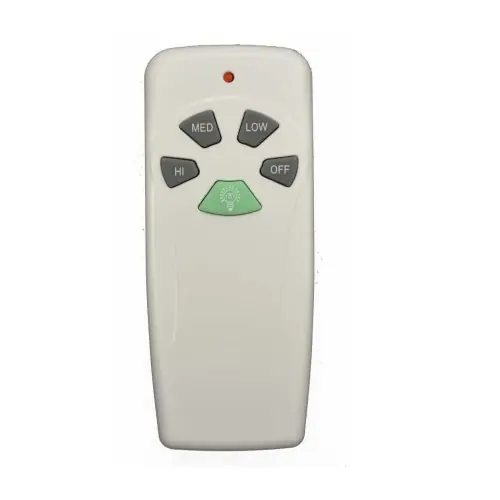 Budget HomEnhancements Ceiling Fan Remote Control w/ Light Dimmer, 3-Speed, 120V, White