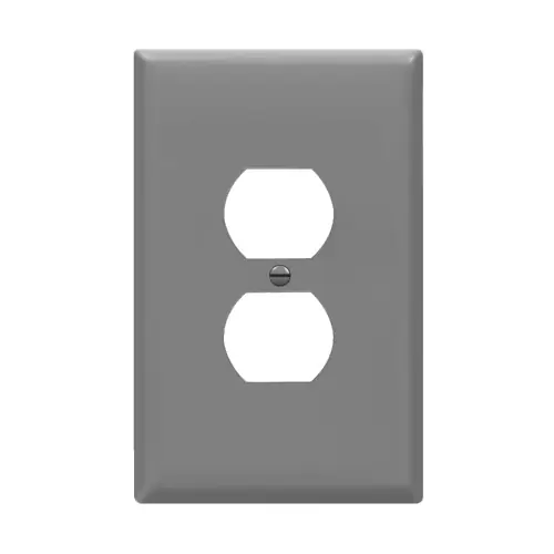 Enerlites 1-Gang Over-Size Wall Plate, Duplex, Gray Low Price
