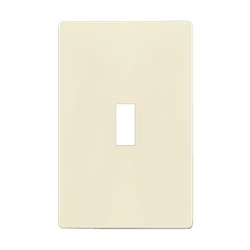 Enerlites 1-Gang Standard Wall Plate, Toggle, Screwless, Light Almond Big Sale