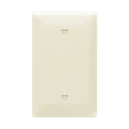 Enerlites 1-Gang Over-Size Wall Plate, Blank, Light Almond Final Sale