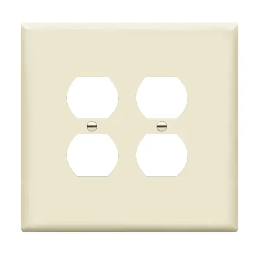 Enerlites 2-Gang Over-Size Wall Plate, Duplex, Light Almond Trusted Brand