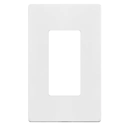 Enerlites Mid-Size, Decorator/GFCI Wall Plate, Screwless, 1 Gang, Matte White Time-Limited