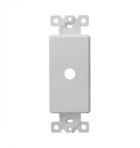 Limited Edition Enerlites Ivory Decorator Adapter 1-Gang Plate w/ .406-in Dia. Hole