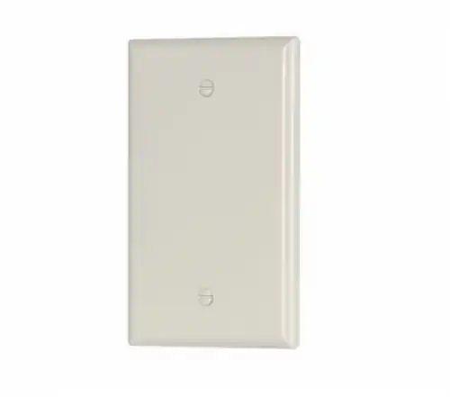 Price Cut Eaton Wiring 1-Gang Thermoset Mid-Size Blank Wallplate, Light Almond