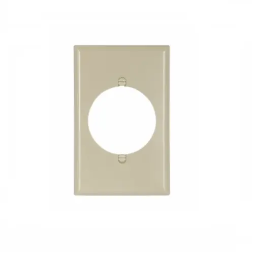 Eaton Wiring Single Gang Mid-Size Power Outlet Wallplate, Ivory Get Yours