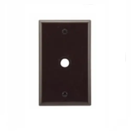 Instant Buy Eaton Wiring 1-Gang Thermoset Telephone & Coaxial Wallplate, Brown