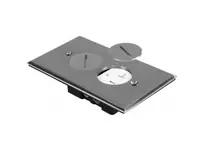 Brand New Orbit FLB-R1G-C-SS FLOOR BOX ROUND 1 GANG COVER W/ DUPLEX RECPT - SS
